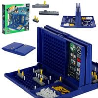 Gra w Statki Okręty Planszowa Strategiczna w Walizce Przenośna Bitwa Morska