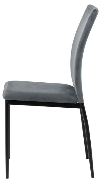 Krzesło Demina dark grey tapicerowane zdjęcie 5