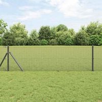 Spawana siatka ogrodzeniowa Szary 0.4 x 100 m