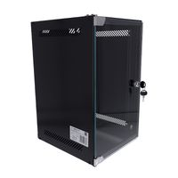 Szafa RACK 10 cali wisząca 9U szklane drzwi CCTV 30kg