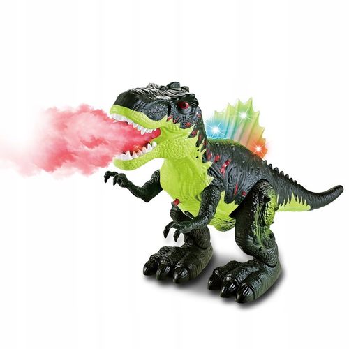 DUŻY DINOZAUR T-REX ŚWIECI RYCZY CHODZI ZIEJE PARĄ XXL na Arena.pl