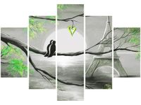 OBRAZ PTAKI ROMANTYCZNYM PARYŻU