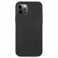 ETUI HARDCASE MERCEDES-AMG SKÓRA CZARNE DO IPHONE 12 PRO MAX