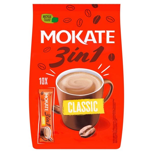 Napój Kawowy 3w1 Classic Mokate Mix Kawowy Instant 10 saszetek zdjęcie 6