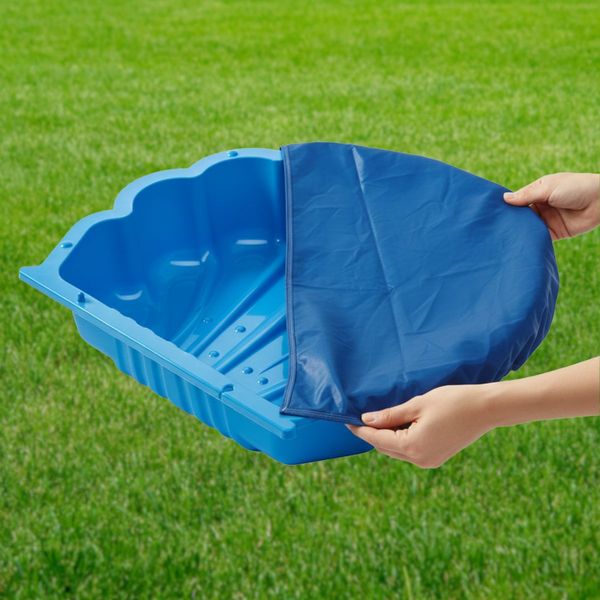 plandeka do piaskownicy Shell - kolor niebieski zdjęcie 3