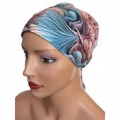 Chusta damska Greta 413 elastyczny wiązany turban także po chemioterapii