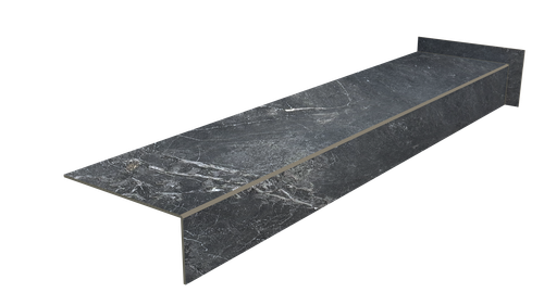 Stopnica schodowa gres 160x30 grafit antracyt – bez nacięć antypoślizgowych na Arena.pl
