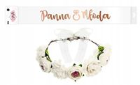 Szarfa Wianek Wieczór Panieński Panna Młoda Zestaw