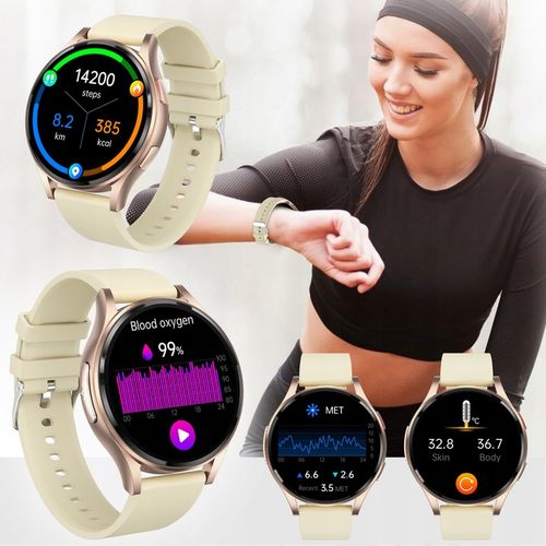 SMARTWATCH DAMSKI AMOLED KARDIOWATCH POMIAR EKG HRV CIŚNIENIE ROZMOWY SMS na Arena.pl