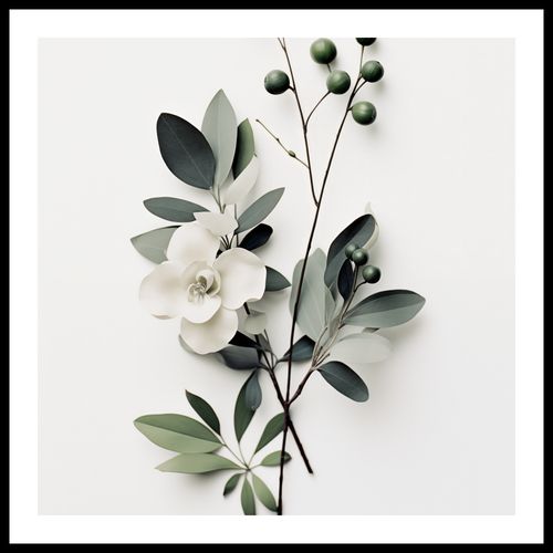 Plakat 50x50cm Papierowy Kwiat na Arena.pl