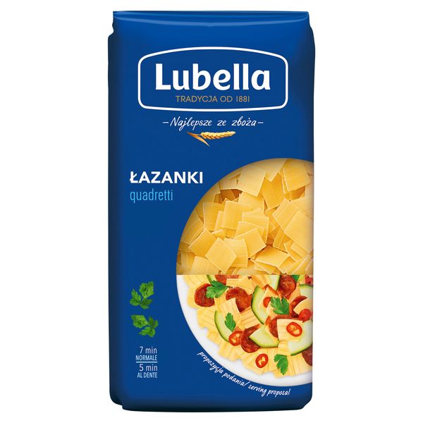 Makaron Lubella 400g łazanki zdjęcie 1