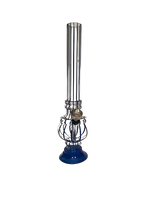 Fajka Wodna z Akrylu Bongo Akrylowe Przezroczyste w Niebieskie Paski