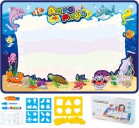 MATA WODNA DO MALOWANIA RYSOWANIA 150x90 PIECZĄTKI FORMY PISAKI ZESTAW XXXL