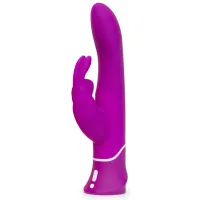 happy rabbit curve purple - fioletowy model z podwojnym silnikiem usb