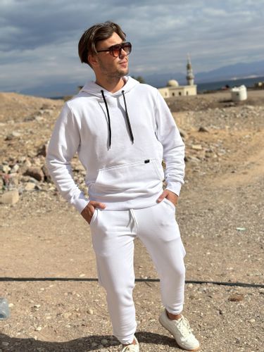 Bluza męska kangurka biała Ted Rozmiar - 4XL na Arena.pl