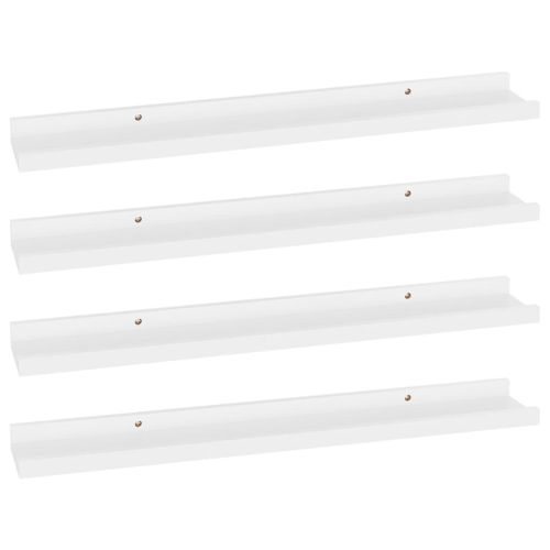Półki ścienne 4 szt. białe 60x9x3cm VidaXL na Arena.pl