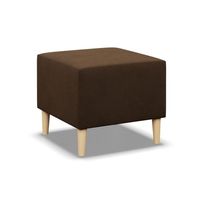 Pufa, podnóżek, MILO, mikrofaza, 51x51x40 cm, brązowy | TYLETEGOTU