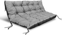 Zestaw Poduszka ogrodowa 120/80 cm + 120/40 cm na ławkę palety wodoodporna