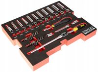 STANLEY ZESTAW NARZĘDZI 48 ELEMENTÓW WKŁAD PIANKOWY PRO-STACK FMHT0-74295