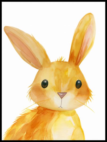 Plakat 60x80cm Słodki Zajączek zdjęcie 2