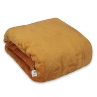 Koc Cadro mikrofibra 200 cm x 220 cm żółty