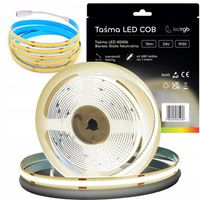 Taśma LED Neon COB 24V rolka 10m 480/m 4000K BIAŁA NEUTRALNA 10Wm 8MM
