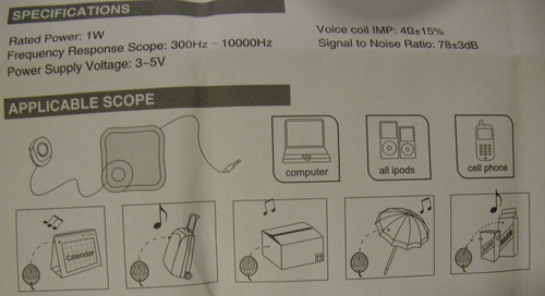 MUSTICKER MAGICZNY GŁOŚNIK JACK 3,5mm na Arena.pl