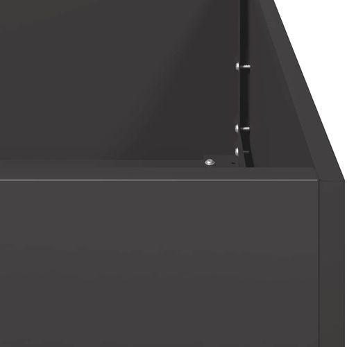 Doniczka Czarna 40x80x40 cm Stal walcowana na zimno na Arena.pl