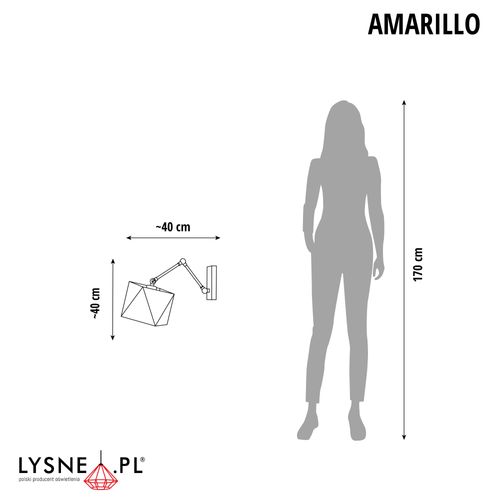 Kinkiet z przegubem AMARILLO na Arena.pl