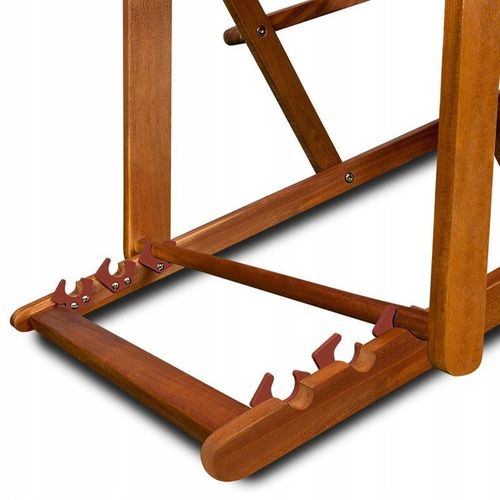 DREWNIANY LEŻAK OGRODOWY FOTEL KRZESŁO ZIELONY na Arena.pl