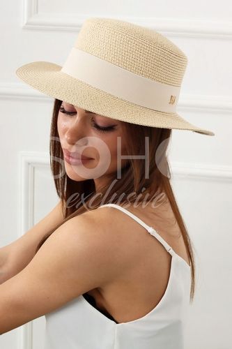 KAPELUSZ SŁOMKOWY LETNI PLAŻOWY MODNY KOBIECY DAMSKI KOBIECY KOLORY 2372 na Arena.pl