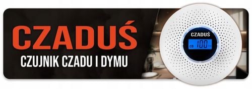 Czujnik czadu dymu bezprzewodowy JKD-512COM certyfikowany detektor alarm na Arena.pl