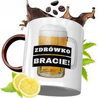 Kubek Bordowy Dla Brata Na Urodziny Prezent Z Nadrukiem Ze Zdjęciem
