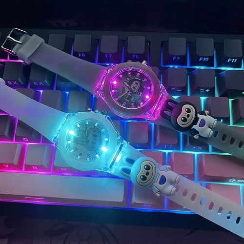 zegarek LABUBU ledowy ŚWIECĄCY dziecięcy młodzieżowy modny wskazówkowy na Arena.pl