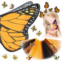 SKRZYDŁA MOTYLEK KOSTIUM PRZEBRANIE STRÓJ DLA DZIEWCZYNKI