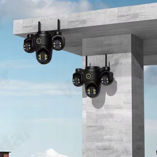 Kamera zewnętrzna WiFi 15MP 4 obiektywy 4 zoom Auto Track PTZ IP66 MIKROFON na Arena.pl