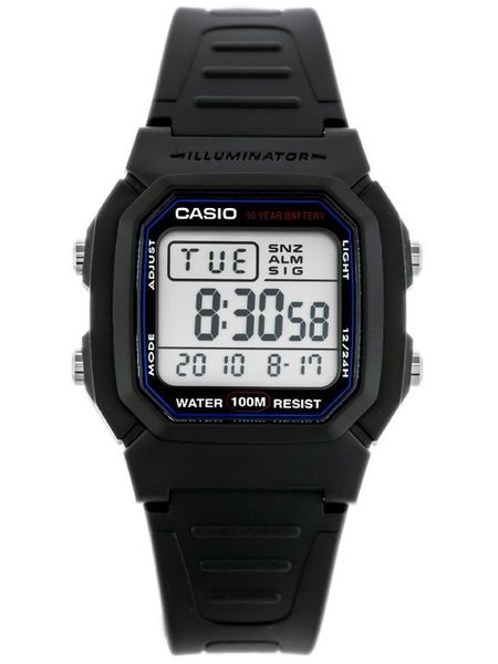 ZEGAREK MĘSKI CASIO W800H-1A (zd100a) - KLASYKA zdjęcie 1