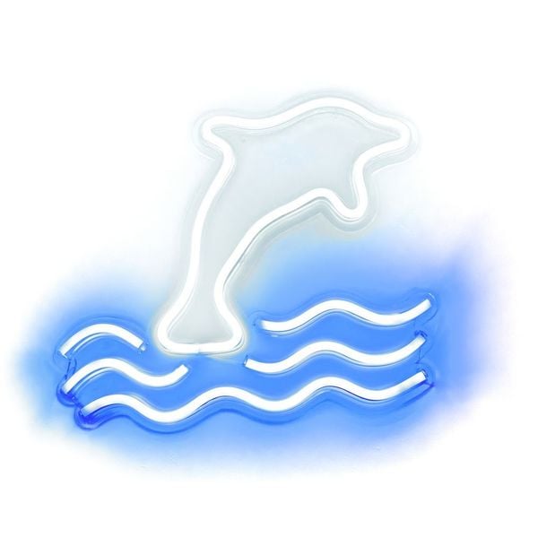 NEON NA ŚCIANĘ LED na USB - Delfin model zdjęcie 1