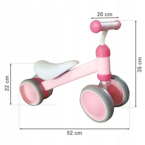 Rowerek Biegowy Mini Rower Practise Pink Ecotoys na Arena.pl