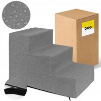 SCHODKI SCHODY DLA PSA RAMPA PODEST STABILNE 30 cm 3 STOPNIE