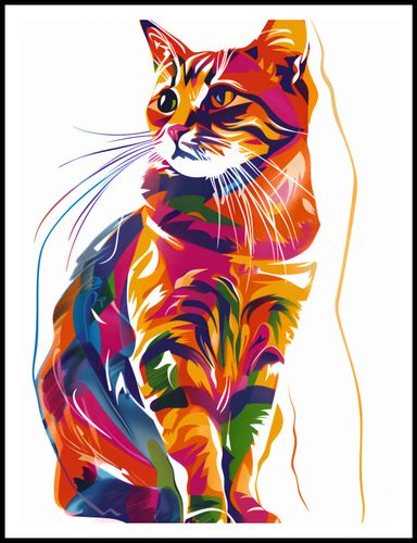 Plakat 75x100cm Nasycony Kot na Arena.pl