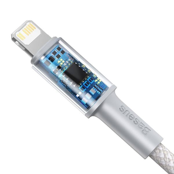 kabel usb-c do lightning baseus high density braided, 20w, 5a, pd, 1m zdjęcie 2
