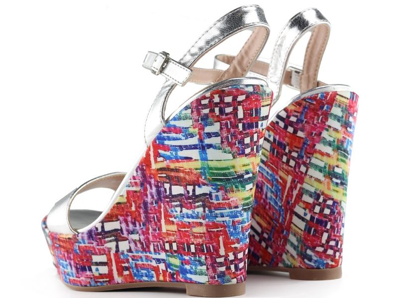 Buty na wysokim koturnie sandałki 38 zdjęcie 7