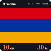 Karta eSIM Internet Armenia 10 GB na 30 dni - bez rejestracji
