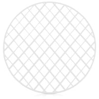 Mata do zlewu okrągła biała 32,5 cm