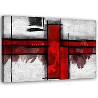 Emaga Obraz na płótnie, Czerwone prostokąty - 120x80
