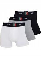 CR7 Bokserki Męskie Kolorowe 3-Pak Pas 40mm Portugal Styles World Cup XL