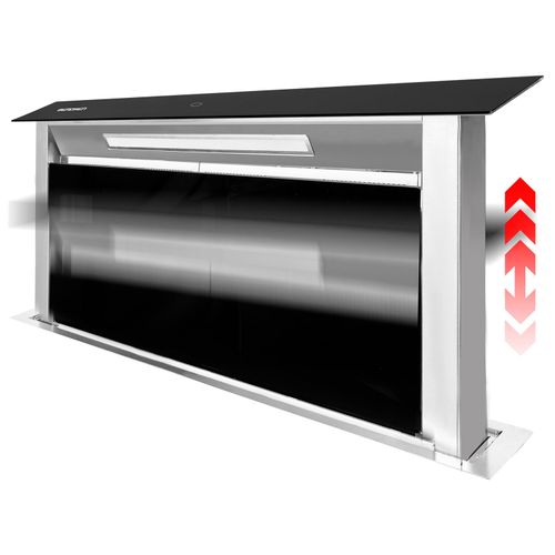 Okap kuchenny blatowy 90cm czarny BT-290 na Arena.pl