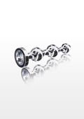 diamond star beads medium silver