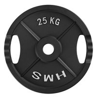 Talerz Olimpijski Żeliwny TOD HMS 25 kg Obciążenie 51 mm Grip Plate
